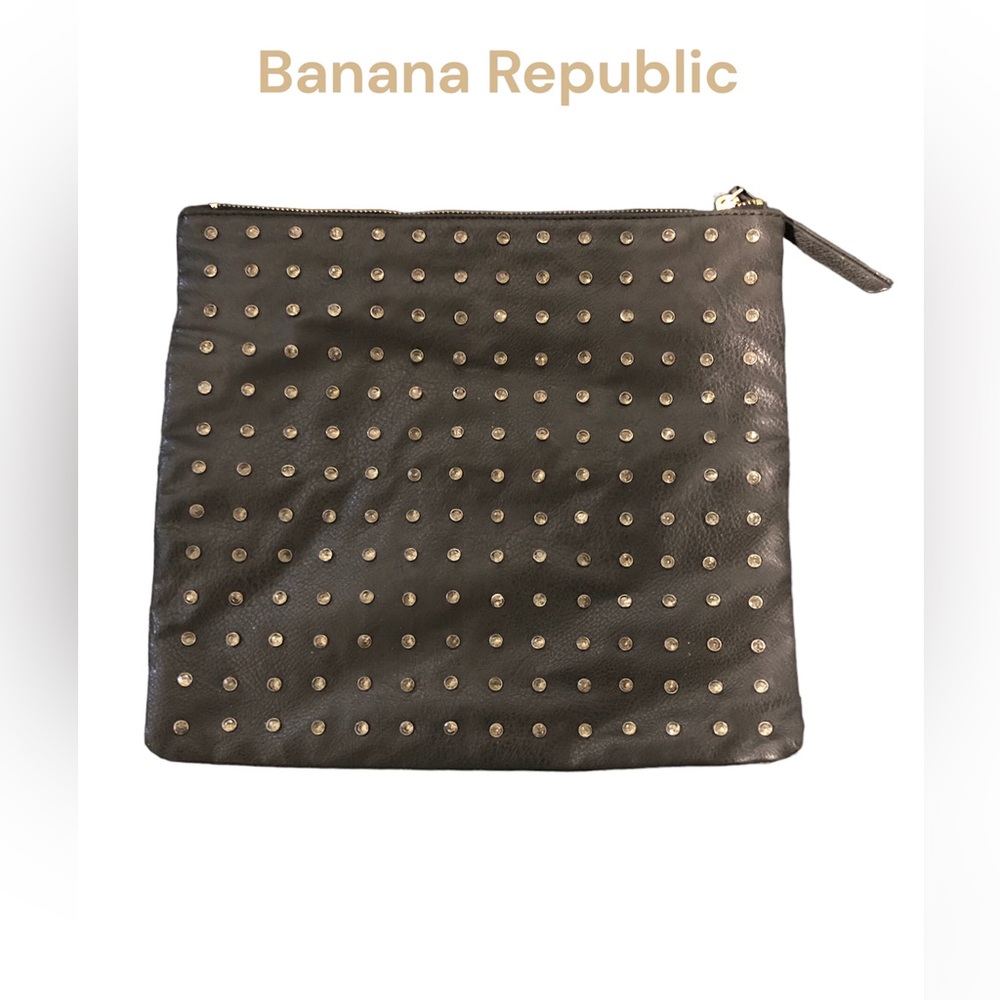 Banana Republic Studded Faux Leather Clutch